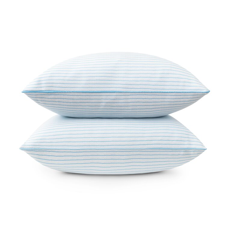 Beautyrest pillow 2025 blue stripe